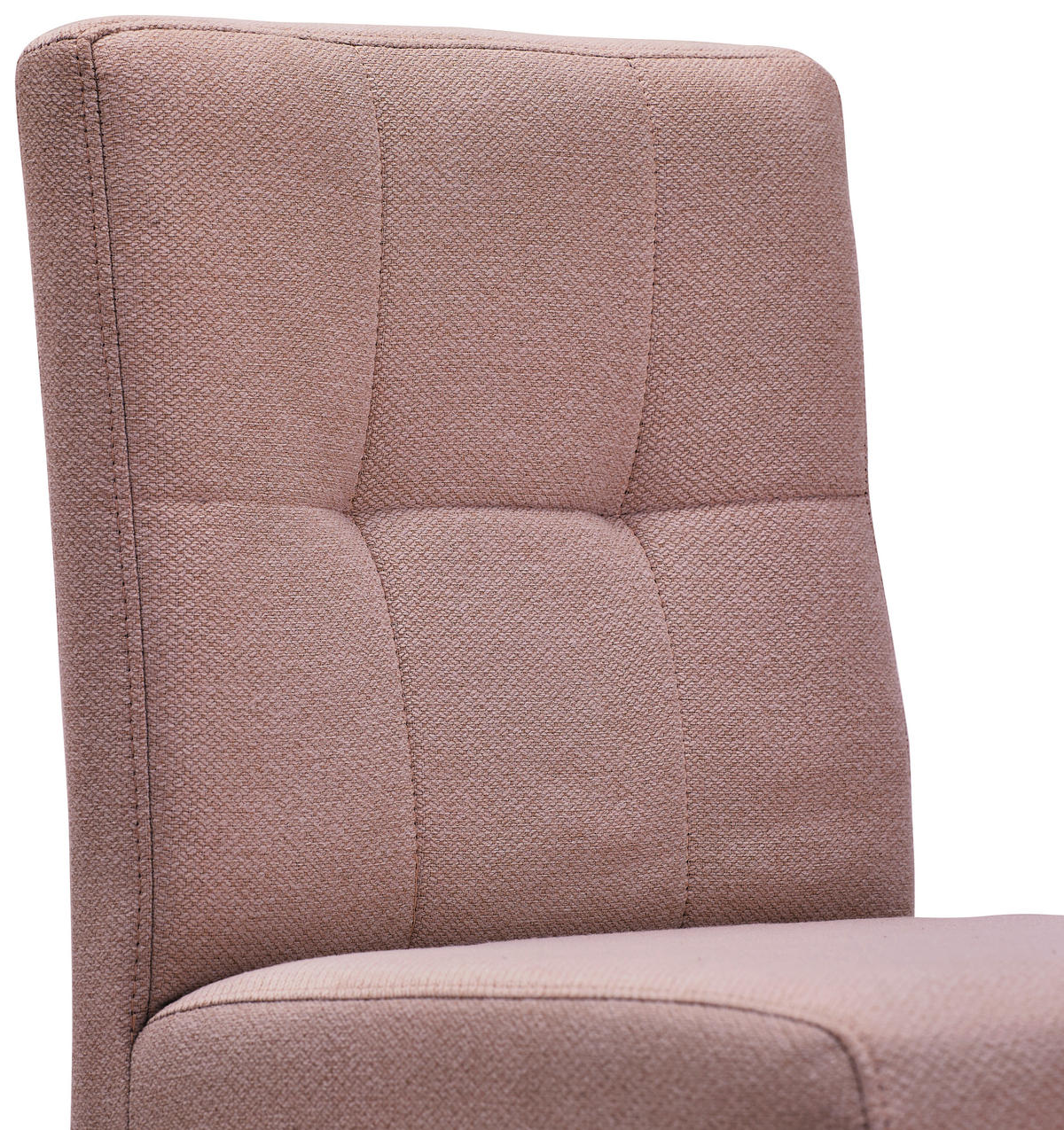 BARHOCKER Webstoff Rosa, Schwarz Eisen Stoffauswahl  - Schwarz/Rosa, Design, Textil/Metall (42/102/50cm) - home24