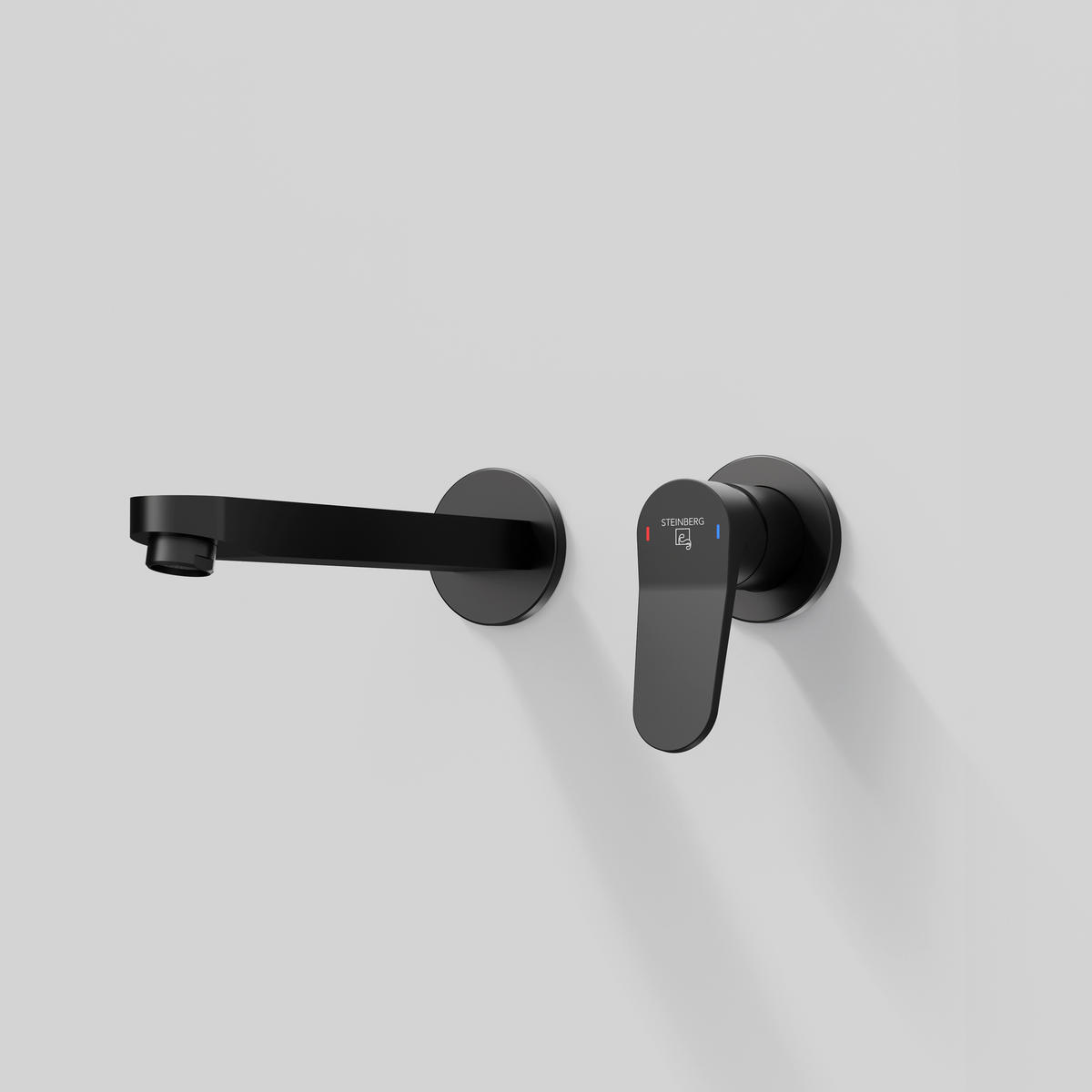 WASCHTISCHARMATUR 340 1814 3 S  - Schwarz, MODERN, Metall (22,9/10/22cm)