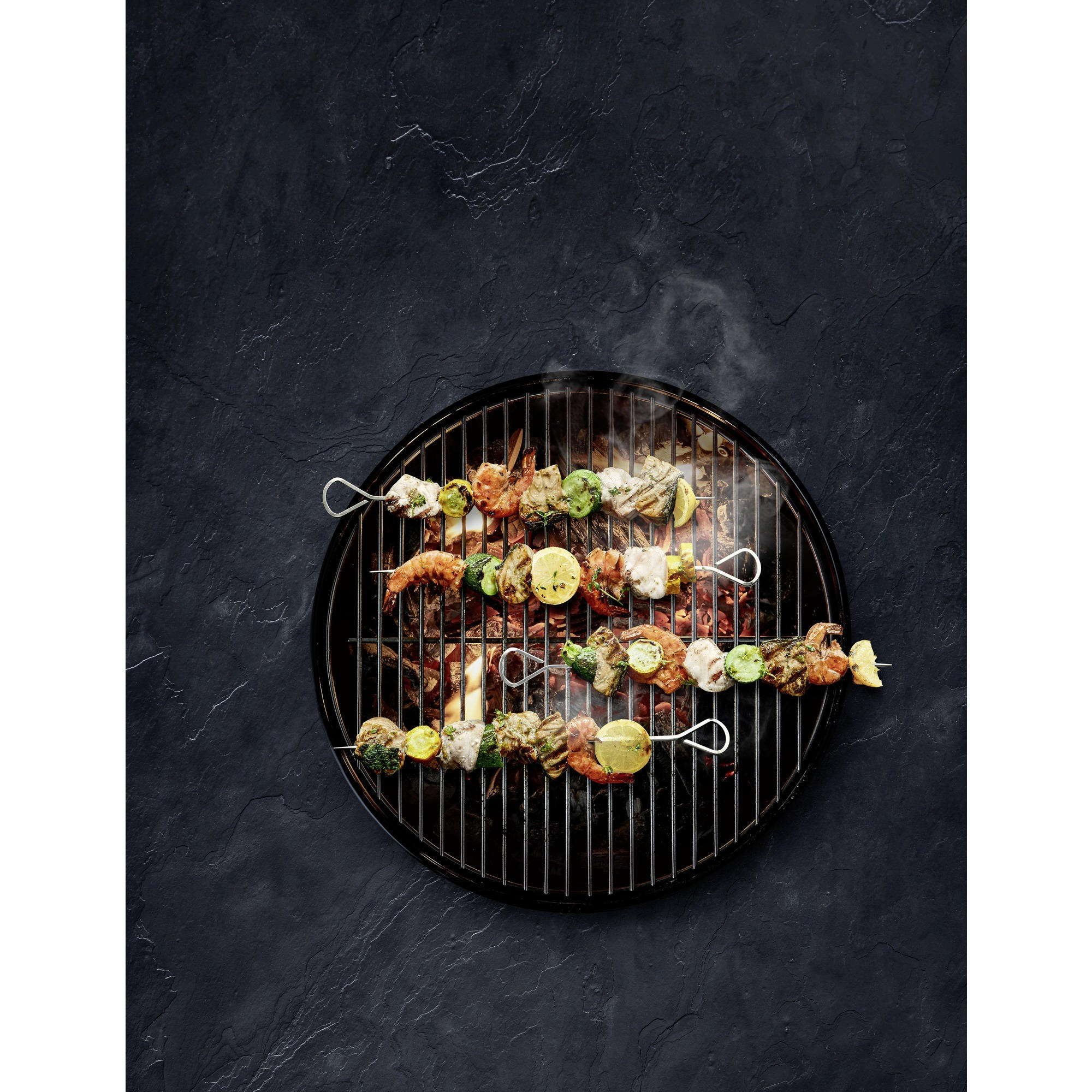 GRILLSPIEßE - Edelstahlfarben, Design, Metall (37cm) - WMF