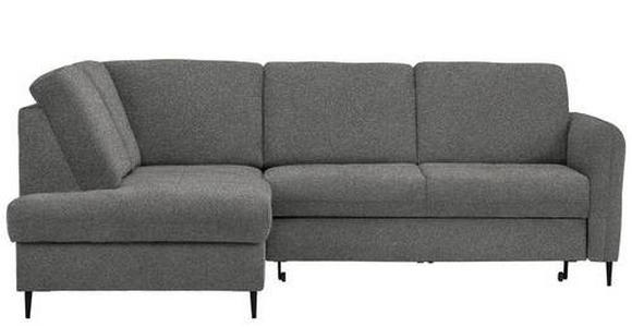 ECKSOFA in Chenille Dunkelgrau  - Dunkelgrau/Schwarz, MODERN, Holz/Textil (184/241cm) - Carryhome