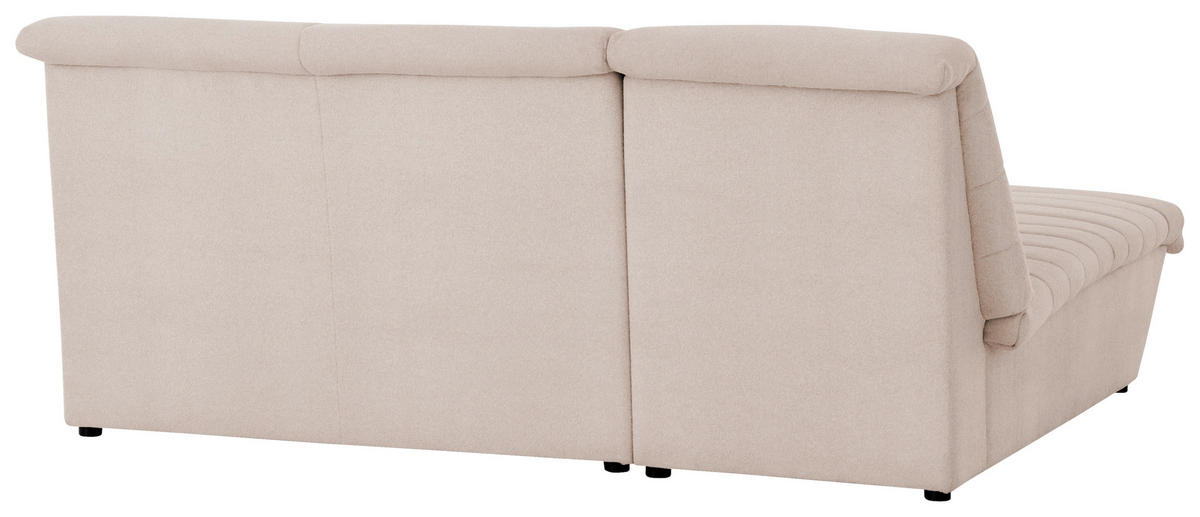 ECKSOFA in Webstoff Ecru  168/214 cm  - Ecru/Schwarz, Design, Kunststoff/Textil (168/214cm) - LOOKS by W.Joop