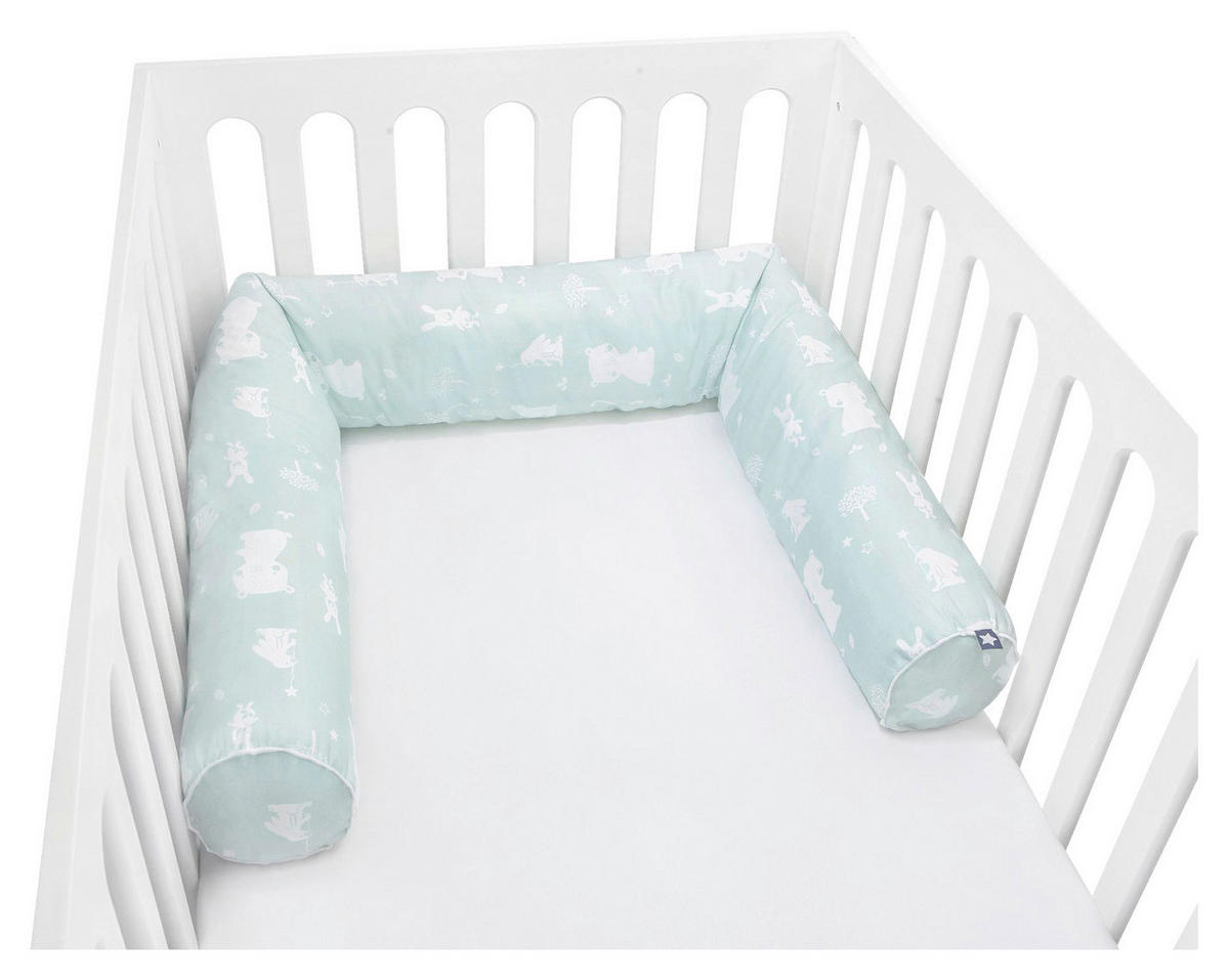 NESTCHENSCHLANGE Picture Garden  - Weiss/Mintgrün, Basics, Textil (14/180cm) - Avelia