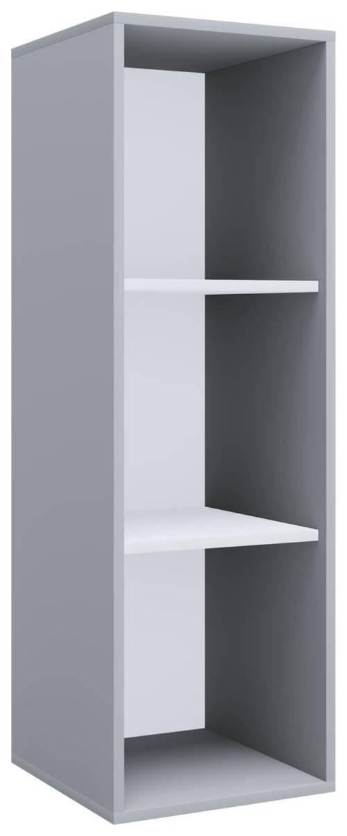 AKTENREGAL Grau  - Weiß/Grau, MODERN, Holzwerkstoff (35/110/37cm) - MID.YOU