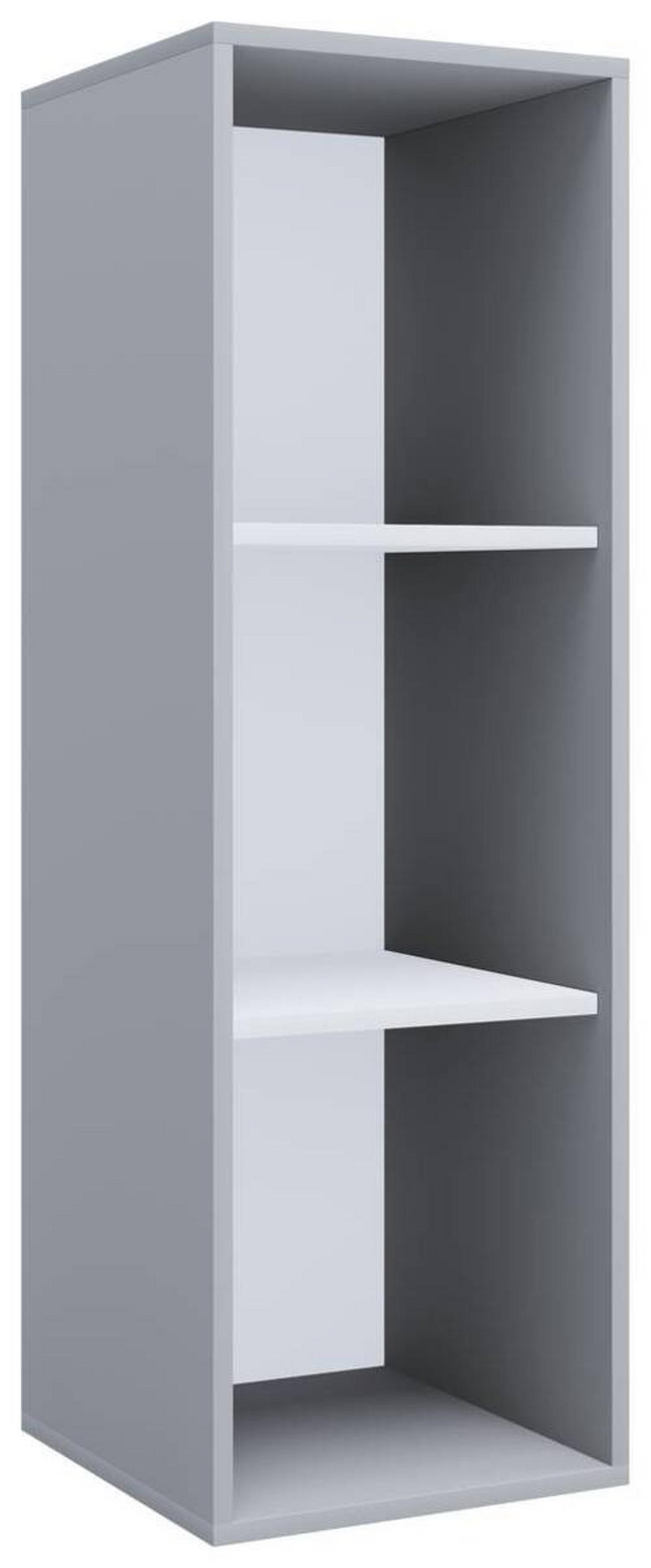 AKTENREGAL 35/110/37 cm  - Weiss/Grau, Modern, Holzwerkstoff (35/110/37cm) - MID.YOU