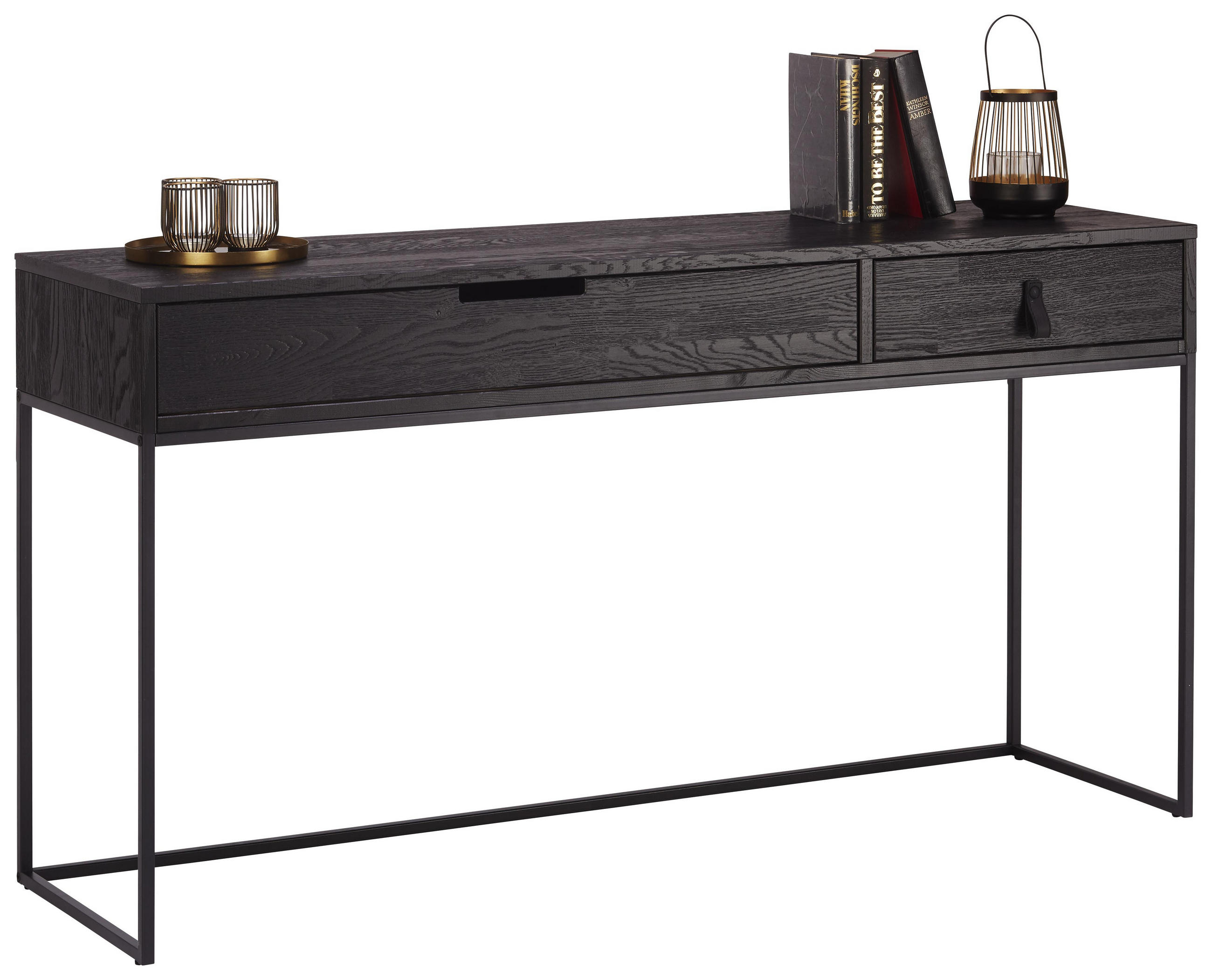 Konsole in Holz, Metall 140/40/74 cm