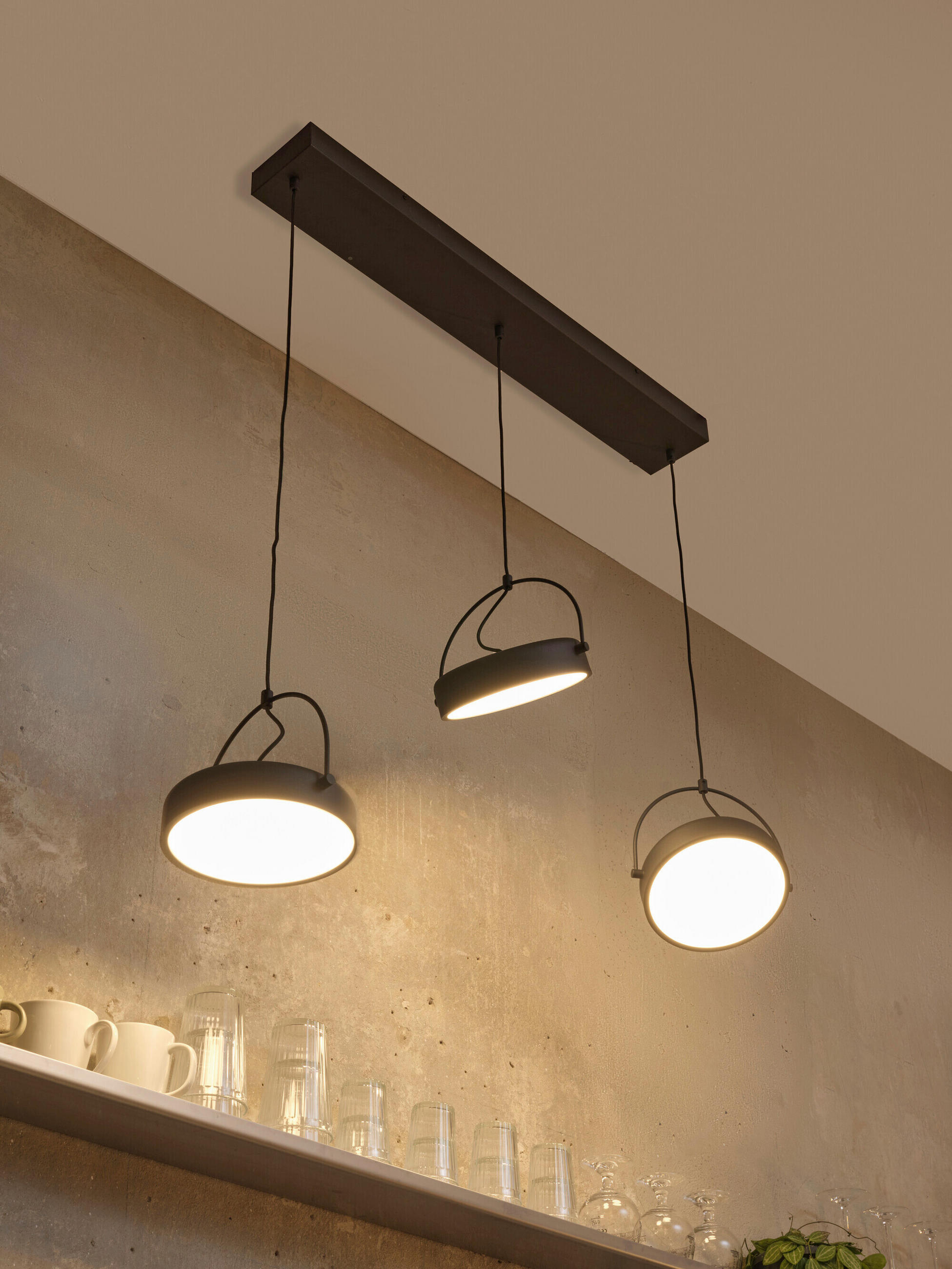LED-HÄNGELEUCHTE 108/20/150 cm - Schwarz, Design, Kunststoff/Metall (108/20/150cm) - Osram
