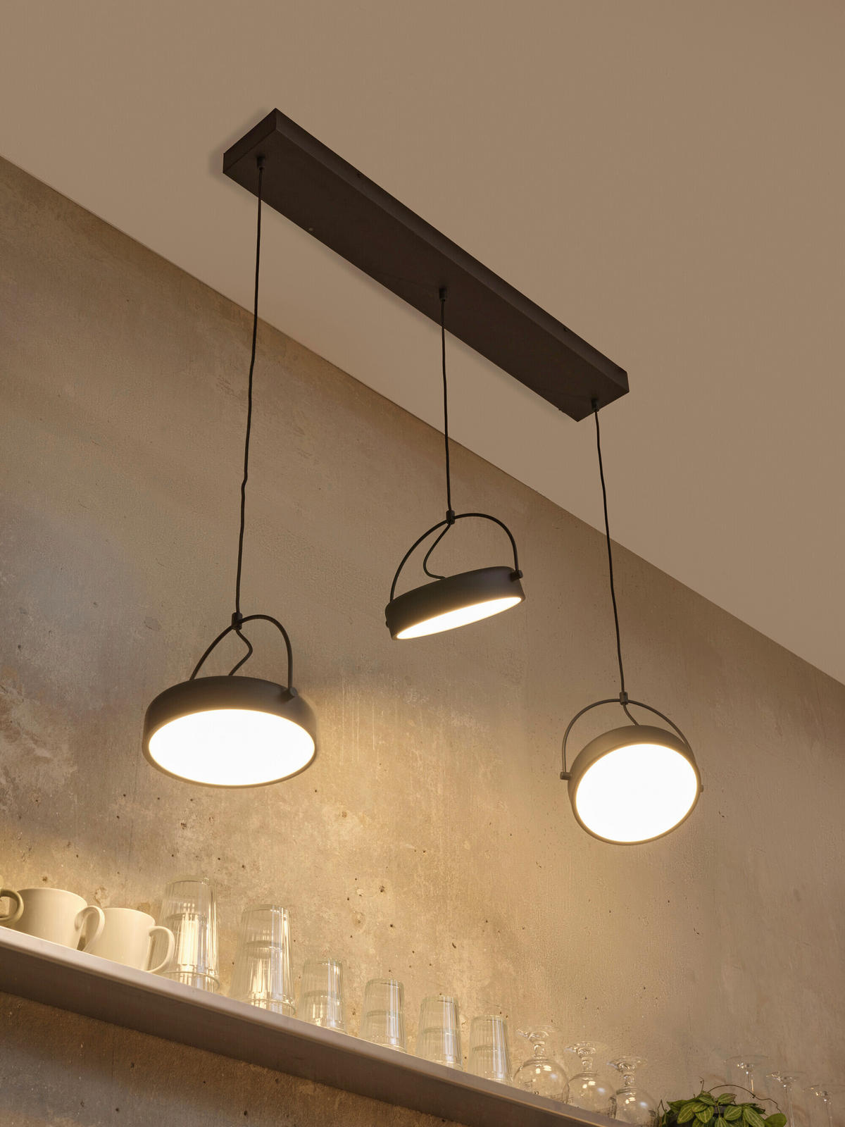 LED-HÄNGELEUCHTE 108/20/150 cm  - Schwarz, Design, Kunststoff/Metall (108/20/150cm) - Osram