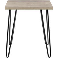 BEISTELLTISCH Metall, Papier, Holzwerkstoff 49/49/55 cm  - Eichefarben/Schwarz, Design, Papier/Holzwerkstoff (49/49/55cm) - MID.YOU