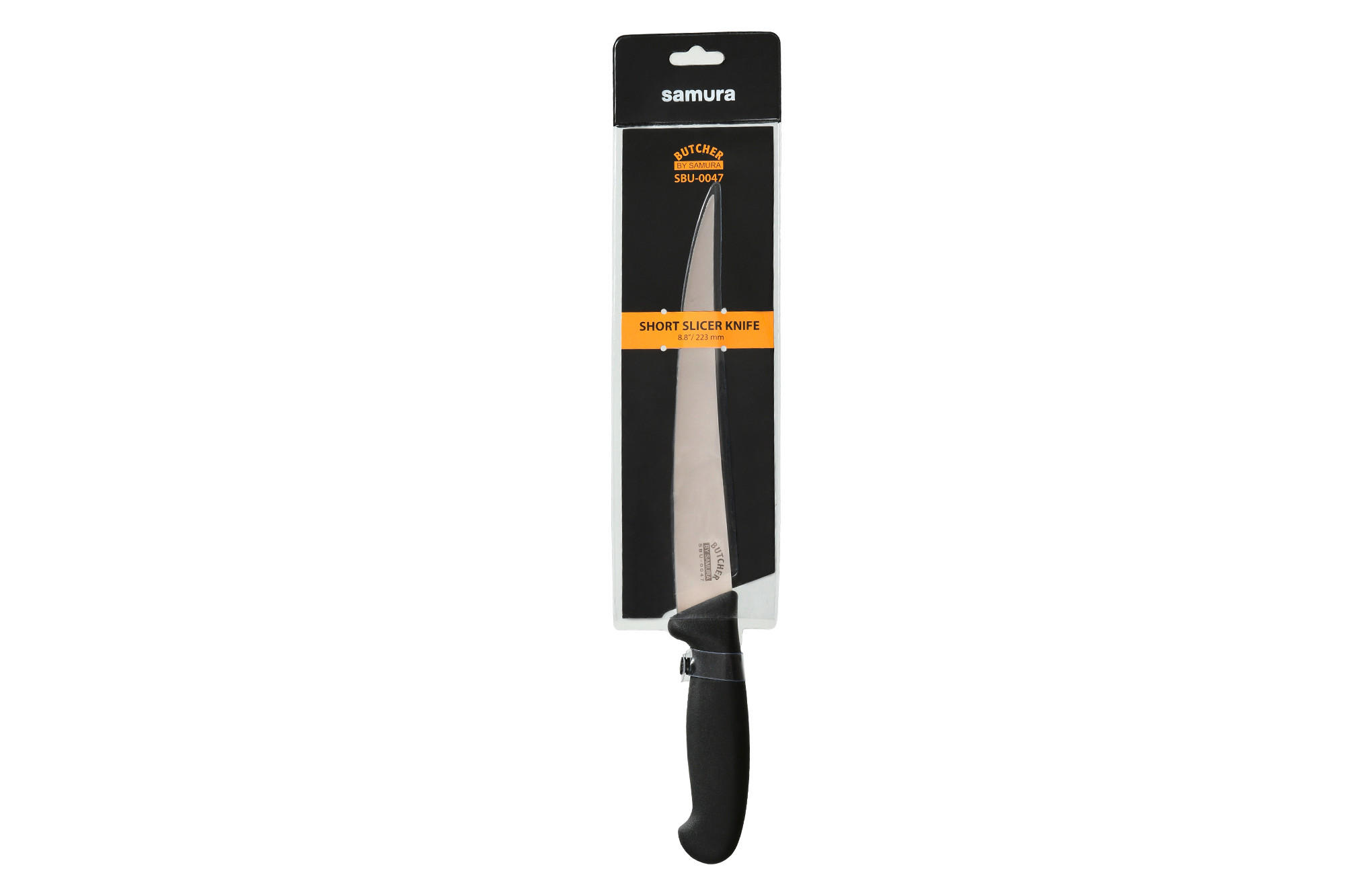 NOŽ KUHINJSKI BUTCHER 36 cm oplemenjeni čelik - srebrne boje/crna, Basics, metal/plastika (36cm) - Samura