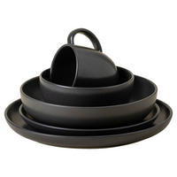 KOMBISERVICE Anthrazit PACIFICA 5-teilig 1 Personen  - Anthrazit, Basics, Keramik - Costa Nova