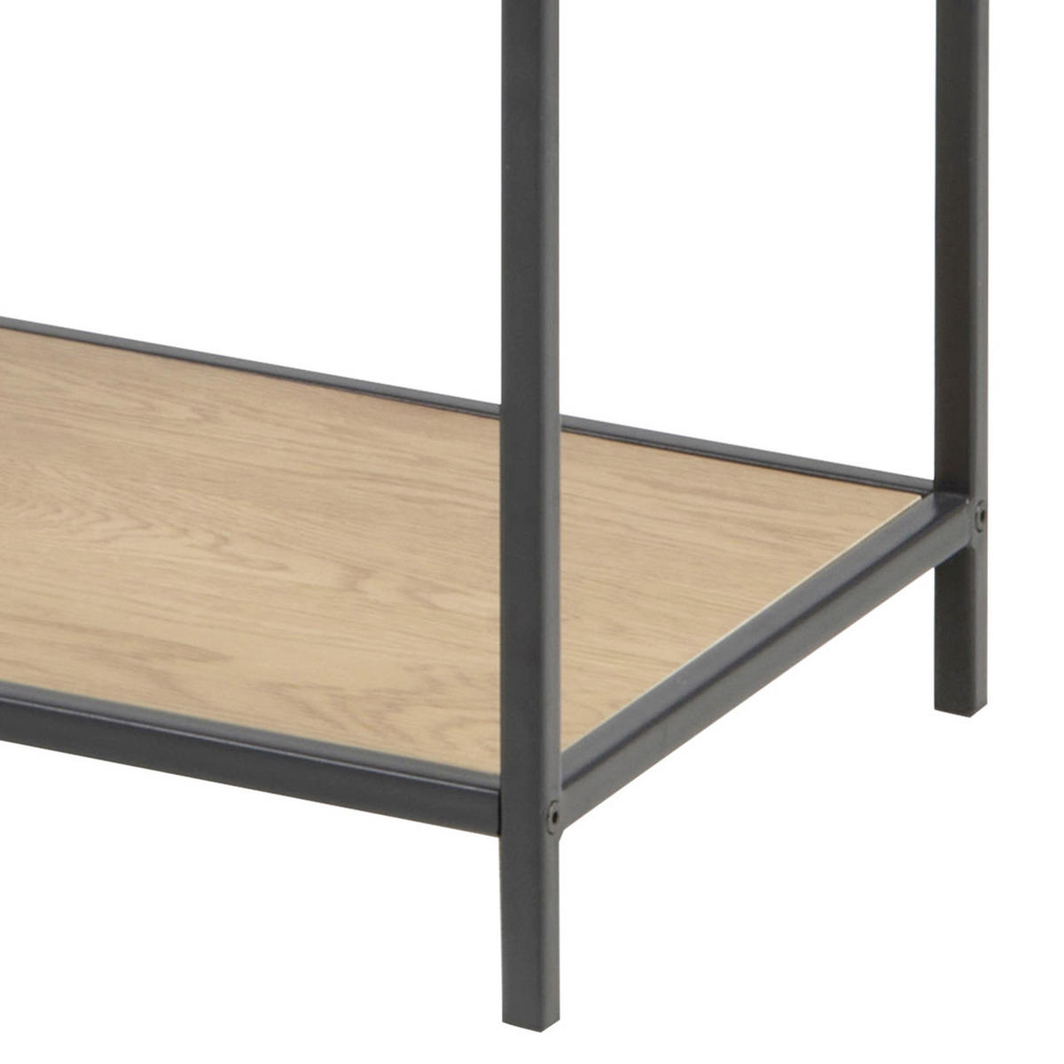 REGAL Eichefarben, Schwarz  - Eichefarben/Schwarz, MODERN, Holzwerkstoff/Metall (77/114/34cm) - Xora