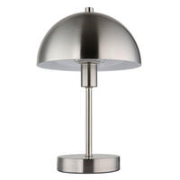 STOLNÍ LAMPA, E14, 20/31 cm  - průhledné/barvy niklu, Design, kov/plast (20/31cm) - Globo