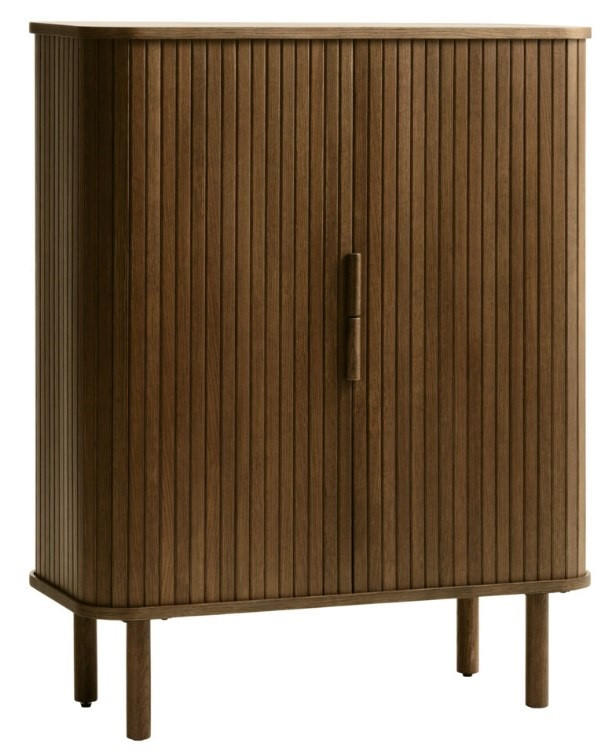 HÖG BYRÅ mörkbrun  90/113/40 cm  - mörkbrun, Design, trämaterial/trä (90/113/40cm) - Niels Andersson