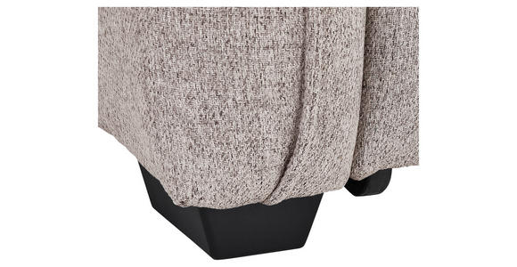 ECKSOFA in Flachgewebe Greige - Greige/Schwarz, MODERN, Kunststoff/Textil (182/237cm) - Carryhome