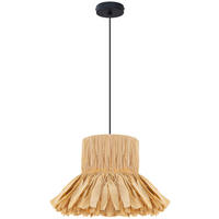 HÄNGELEUCHTE 50/120 cm   - Schwarz/Naturfarben, Design, Papier/Metall (50/120cm) - Collet's Monde