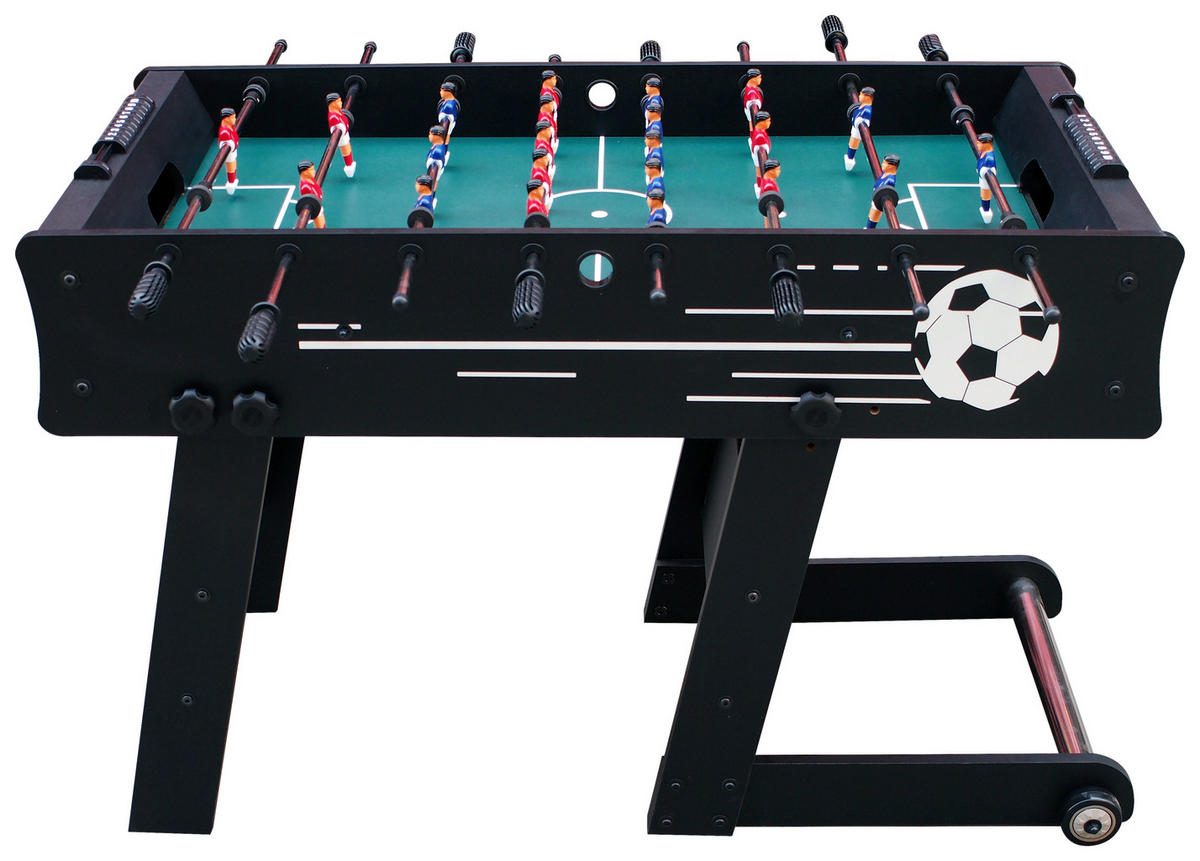 TISCHFUßBALL SKORPION KICK - Schwarz, MODERN, Holz (121/61/81cm) - Ambia Garden
