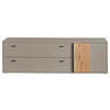 TV-ELEMENT Grau, Eschefarben  183/54,5/50 cm  - Anthrazit/Eschefarben, KONVENTIONELL, Holzwerkstoff/Kunststoff (183/54,5/50cm) - Hom`in