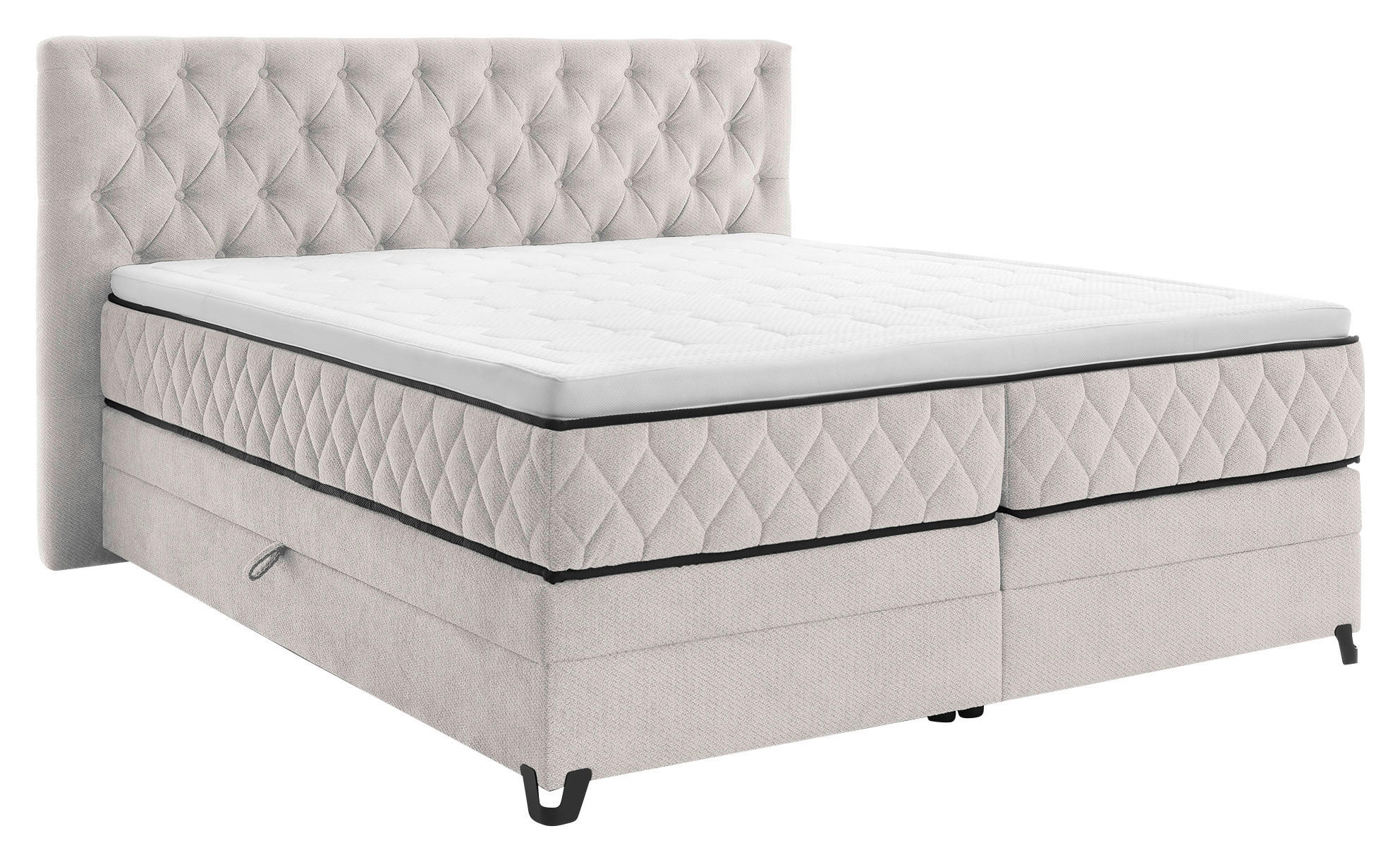 Boxspringbett Carmen A Champagner 160x200 Cm