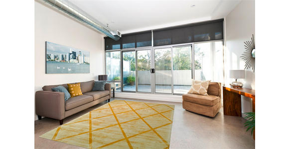 WEBTEPPICH 120/170 cm Gelb  - Gelb, Basics, Textil (120/170cm) - Novel