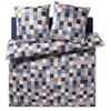 BETTWÄSCHE Mosaic Makosatin 200/220 cm  - Blau/Beige, Basics, Textil (200/220cm) - Joop!