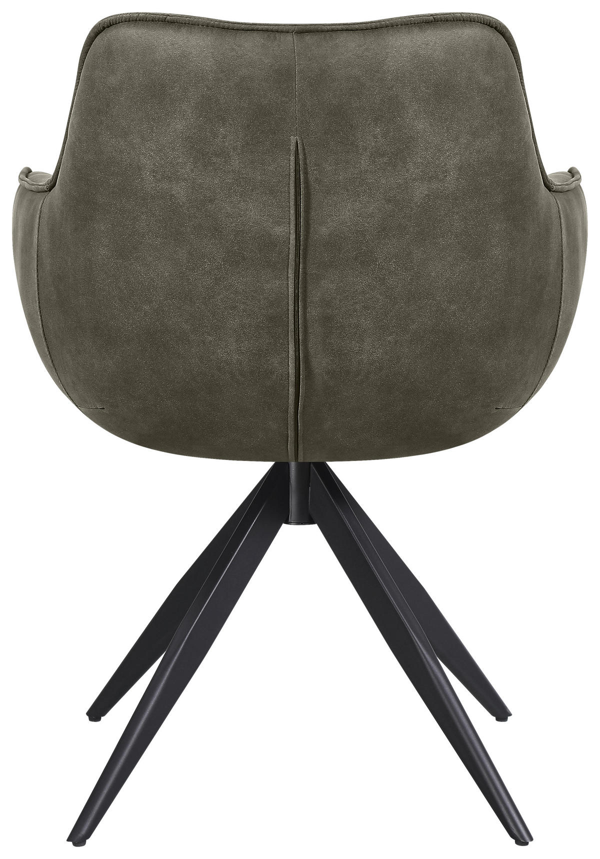 ARMLEHNSTUHL  in Eisen Webstoff, Mikrofaser  - Schwarz/Grau, Design, Textil/Metall (64/86/63cm) - Carryhome