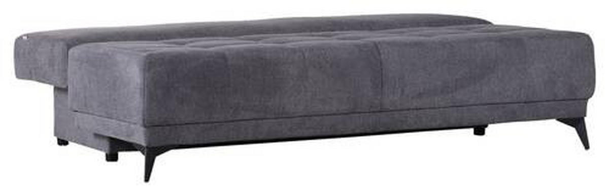BÄDDSOFFA i flatväv mörkgrå  - mörkgrå/grå, Modern, textil (195/77/100cm) - MID.YOU
