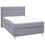 BOXSPRINGBETT 140/200 cm  in Grau  - Alufarben/Grau, KONVENTIONELL, Textil/Metall (140/200cm) - Dieter Knoll