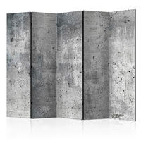 PARAVENT mit 5  Flügel - Grau, Basics, Holz/Textil (225/172/3cm) - artgeist