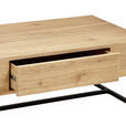 COUCHTISCH in Holz, Holzwerkstoff 110/59,5/40 cm  - Eichefarben/Schwarz, Design, Holz/Holzwerkstoff (110/59,5/40cm) - Novel