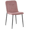 STUHL Cord Rosa  - Schwarz/Rosa, Design, Textil/Metall (43/83/56cm) - Xora