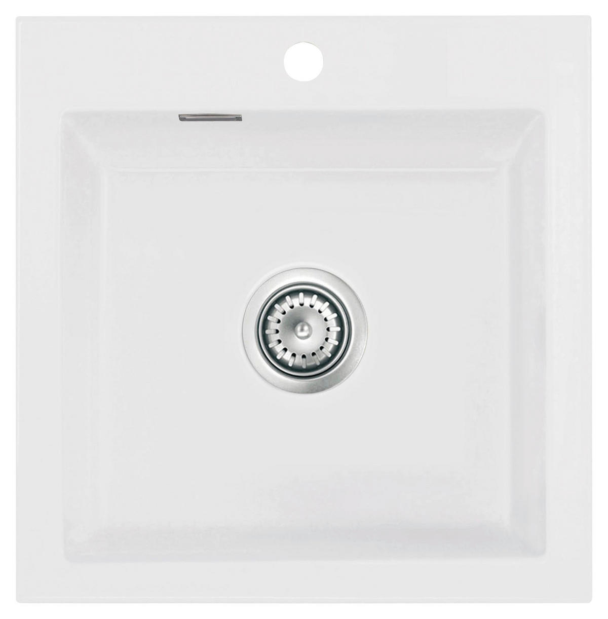 SPÜLE Mera 51 / 50010113  - Weiß, Basics, Keramik (51/51/20cm) - Systemceram