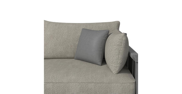 2-SITZER-SOFA  in Flachgewebe Anthrazit, Taupe  - Taupe/Anthrazit, ROMANTIK / LANDHAUS, Holz/Textil (219/83/98cm) - Dieter Knoll