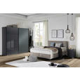 BOXSPRINGBETT 160/200 cm  in Hellgrau  - Hellgrau/Schwarz, Design, Kunststoff/Textil (160/200cm) - Hom`in