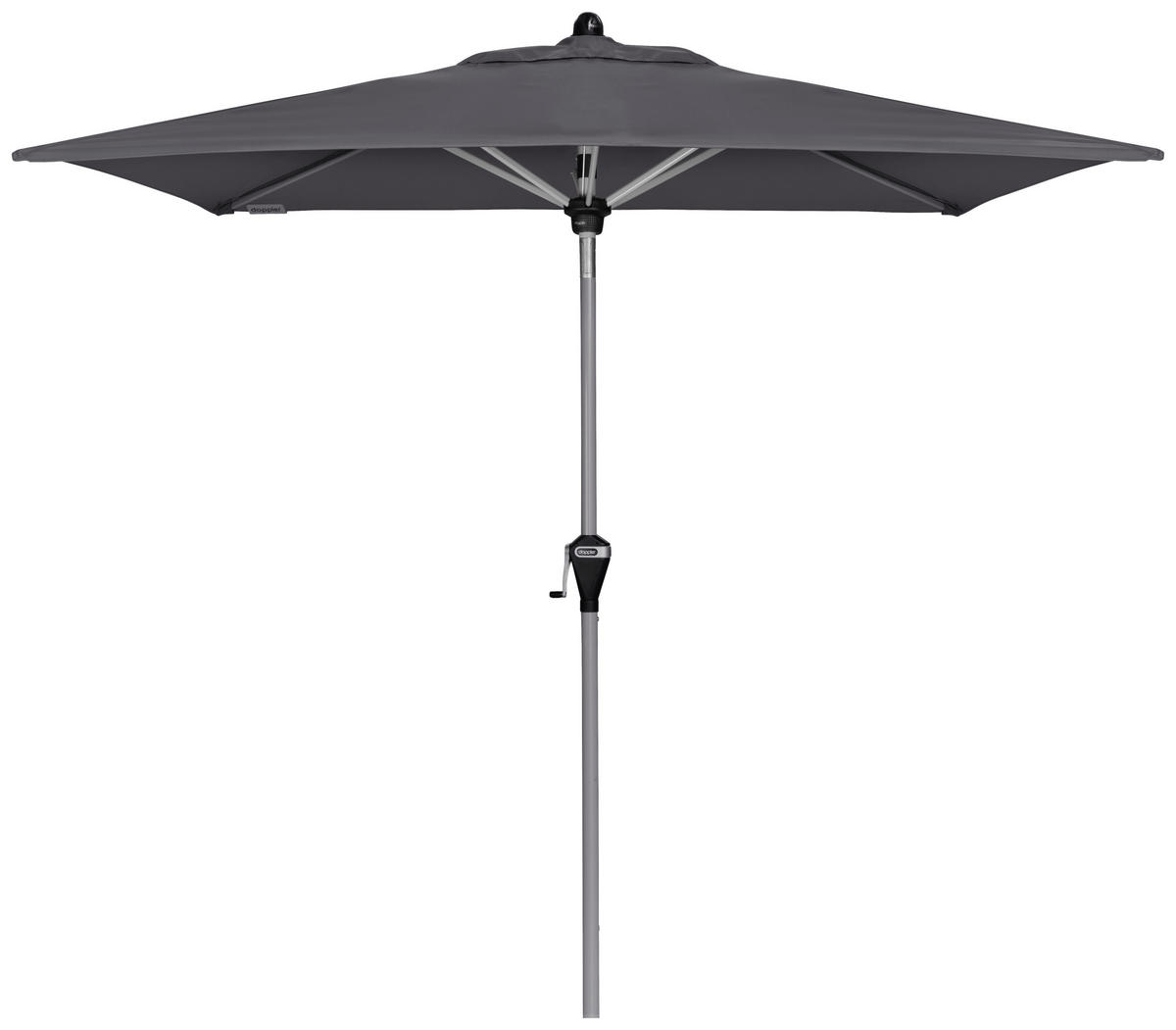 SONNENSCHIRM 210x140 cm Anthrazit  - Anthrazit/Silberfarben, Design, Textil/Metall (210/140cm) - Doppler