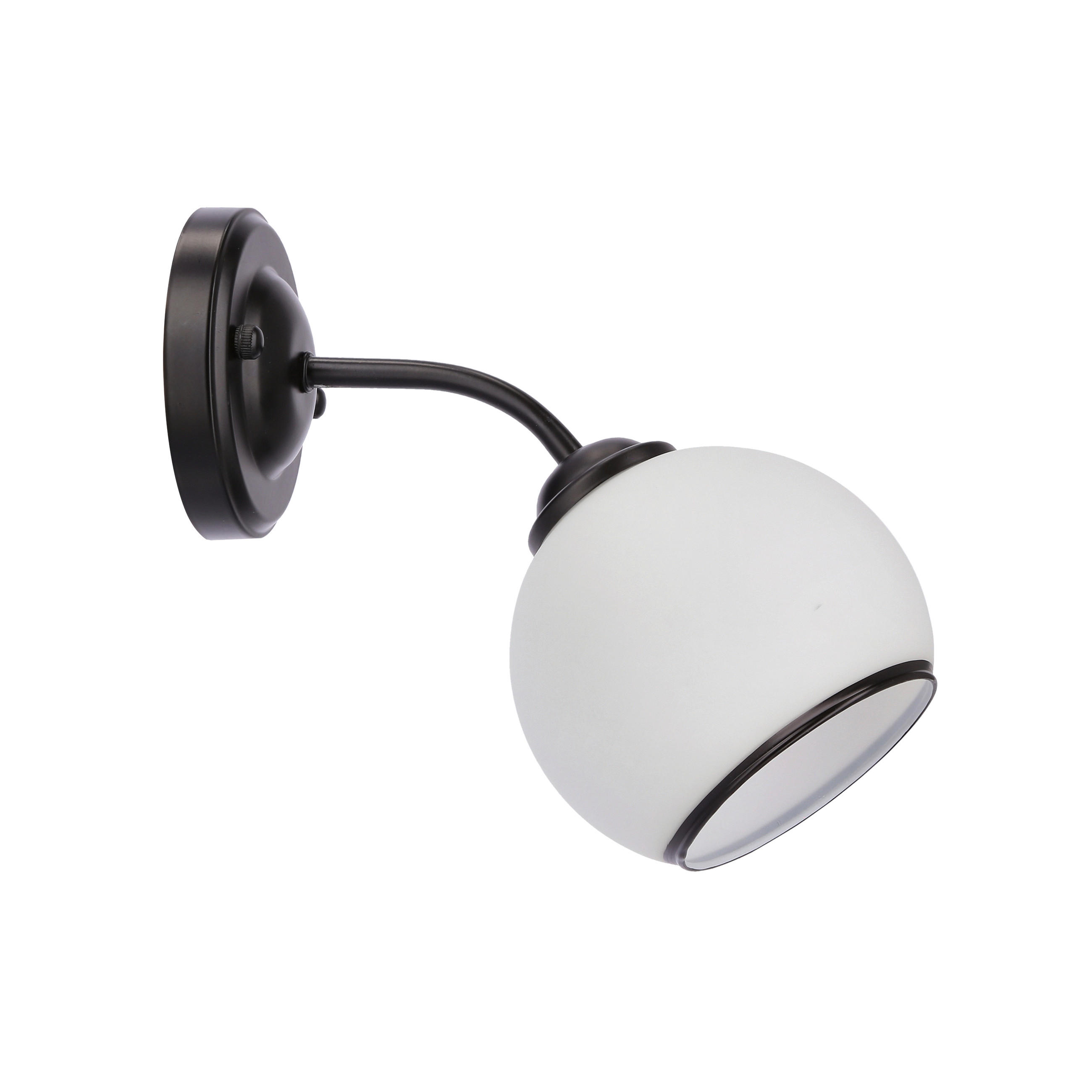 WANDLEUCHTE Marinen 24/13/20 cm   - Schwarz/Weiß, KONVENTIONELL, Metall (24/13/20cm)