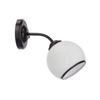 WANDLEUCHTE 24/13/20 cm   - Schwarz/Weiß, KONVENTIONELL, Metall (24/13/20cm)