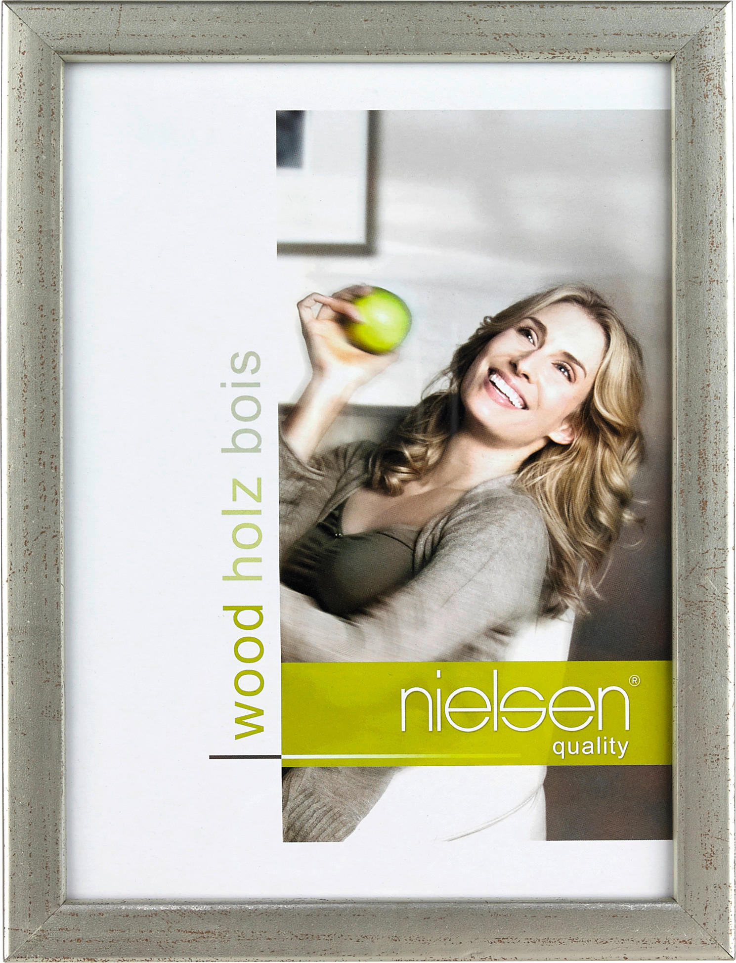BILDERRAHMEN - Silberfarben, Basics, Holz (21/29,7cm) - Nielsen