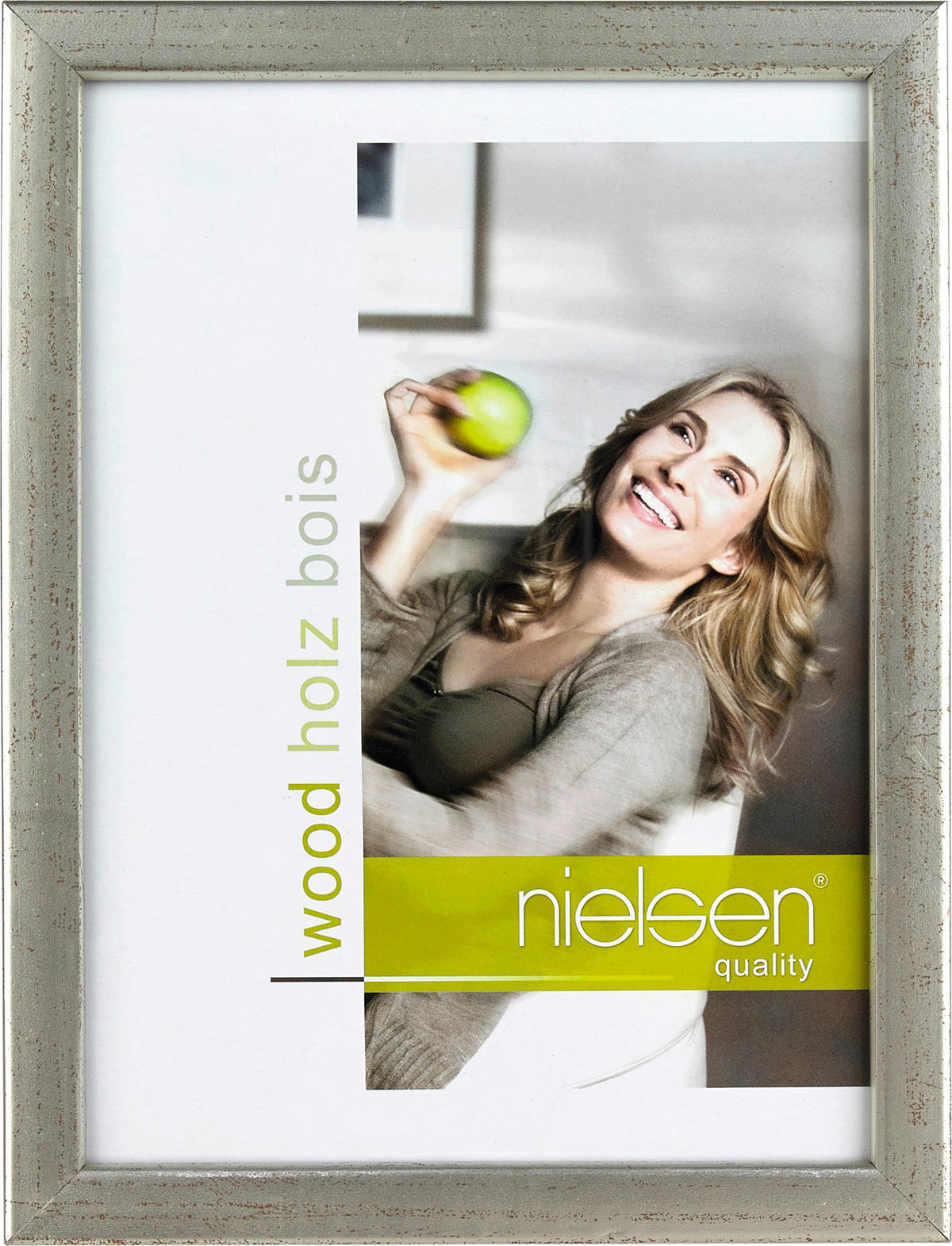BILDERRAHMEN - Silberfarben, Basics, Holz (18/24cm) - Nielsen
