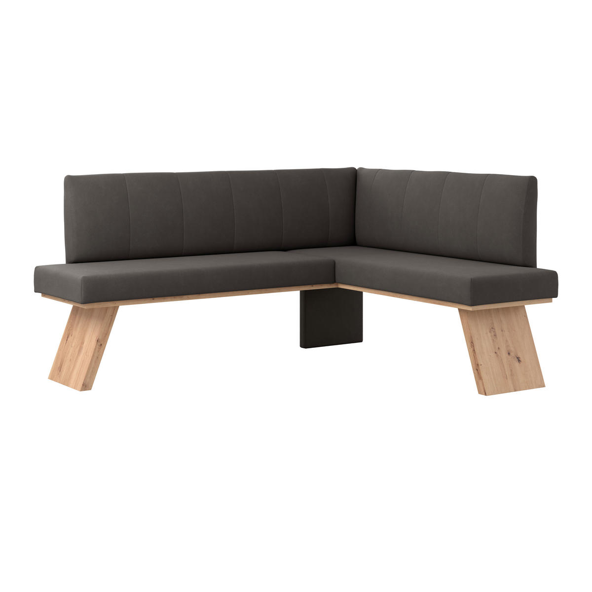 ECKBANK 185/150 cm Webstoff Anthrazit   - Eichefarben/Anthrazit, KONVENTIONELL, Textil (185/150cm)