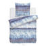 BETTWÄSCHE Satin Blau, Weiß 135/200 cm - Blau/Weiß, Design, Textil (135/200cm) - Ambiente