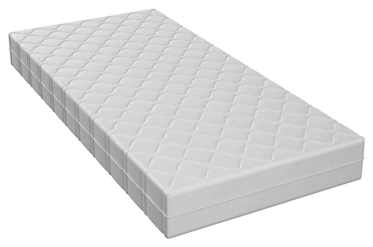 TASCHENFEDERKERNMATRATZE 90/200 cm Höhe ca. 18 cm  - Weiß, Basics, Textil (90/200cm) - Boxxx