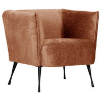 FÅTÖLJ i textil brun  - brun/svart, Design, metall/textil (76/73/76cm) - MID.YOU