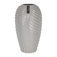 VÁZA, keramika, 25 cm - svetlosivá, Basics, keramika (14/25/12cm)