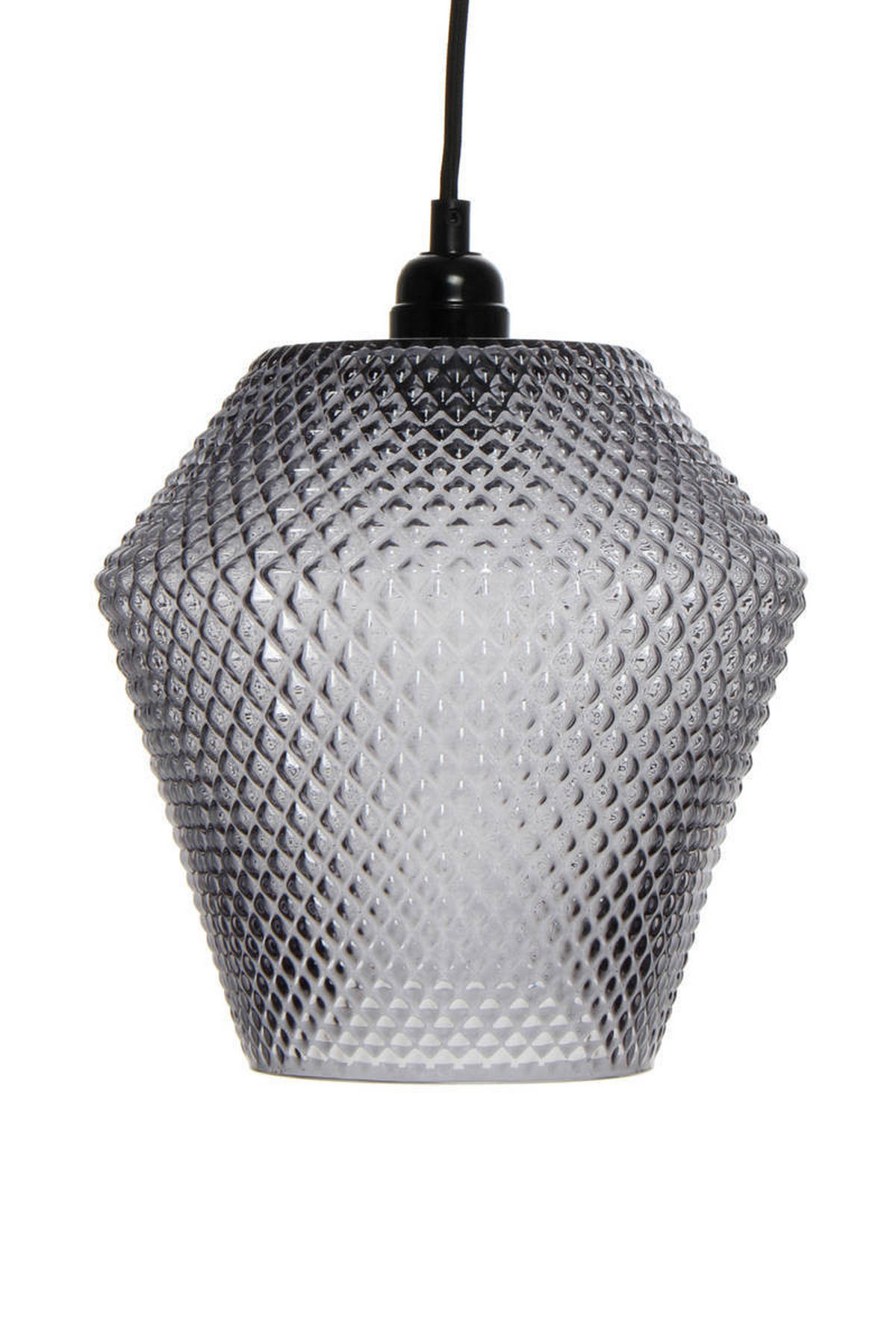 ZÁVĚSNÉ SVÍTIDLO,  22/27/22 cm - šedá, Trend, sklo (22/27/22cm) - P & B