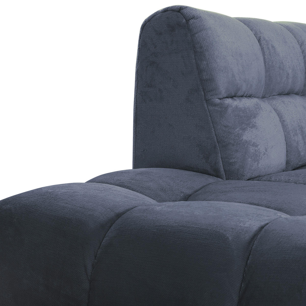 HÖRNSOFFA i plysch petrol  - petrol/svart, Klassisk, textil/plast (282/155cm) - MID.YOU