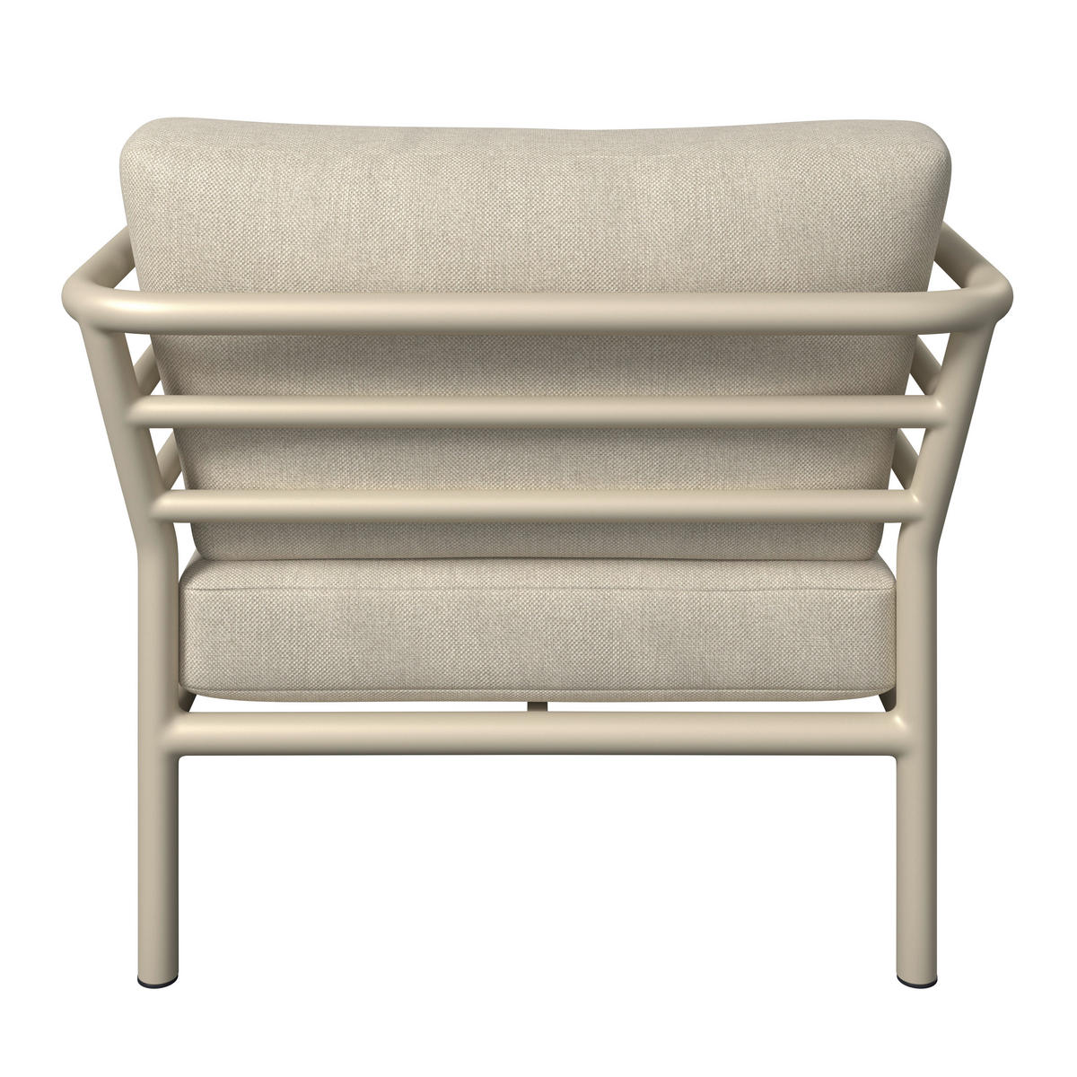 LOUNGESESSEL Sandfarben, Beige Aluminium  - Sandfarben/Beige, Design, Textil/Metall (83/69/93cm) - Amatio