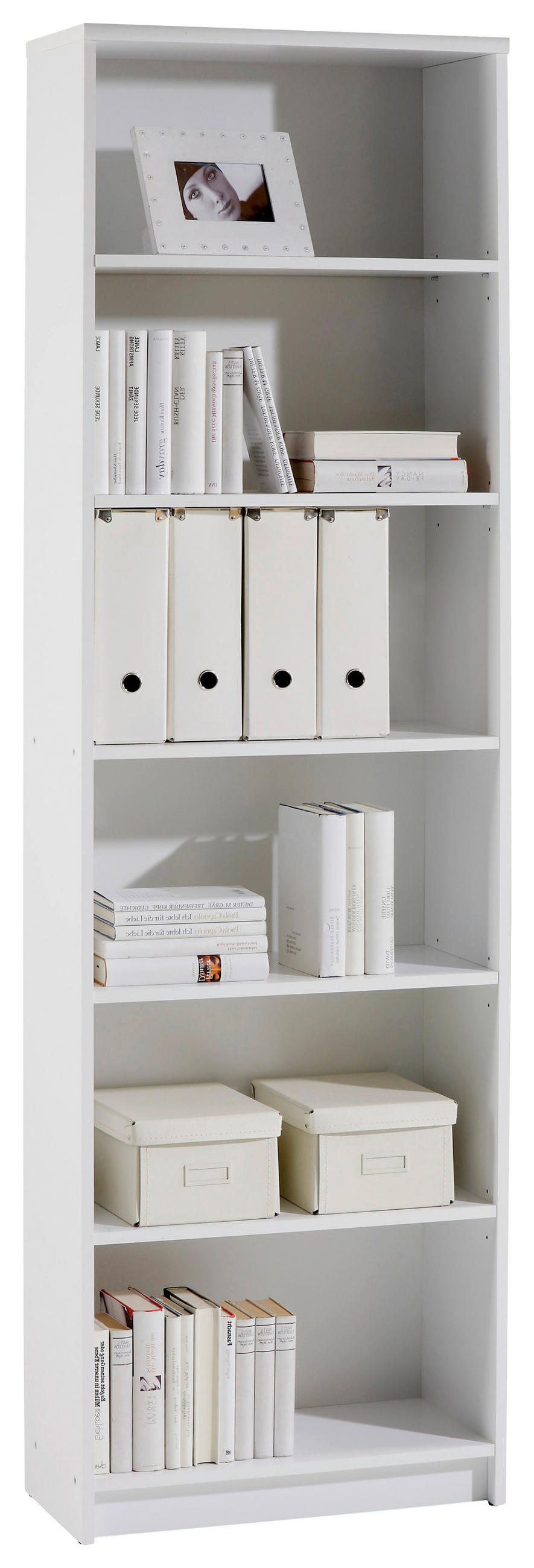 REGAL  60/202/28 cm Weiss  - Weiss, Design, Holzwerkstoff (60/202/28cm) - Livetastic