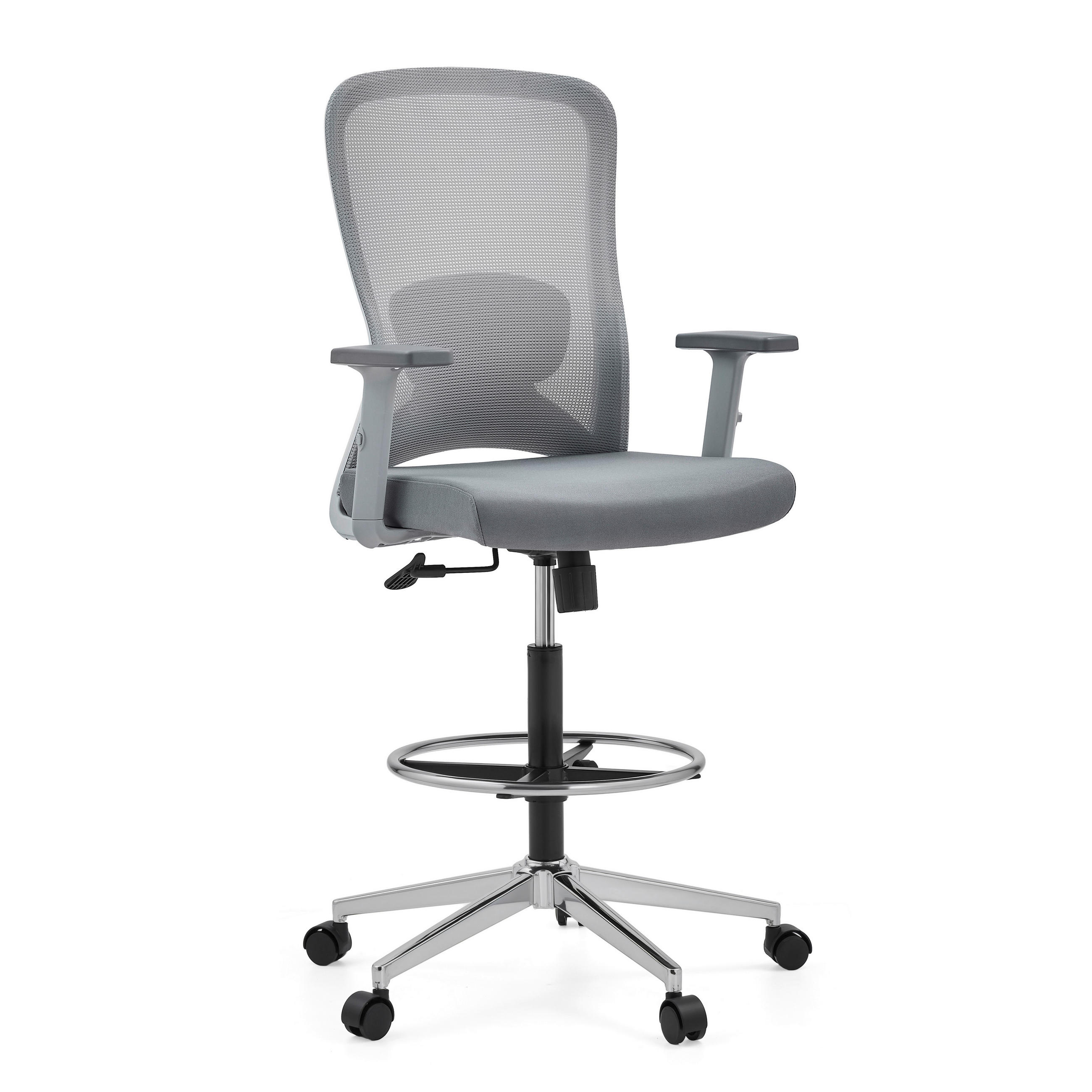 DREHSTUHL Flachgewebe Grau  - Grau, MODERN, Kunststoff/Textil (68/136/60cm) - MID.YOU