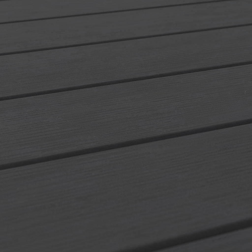 Thumbnail - Ambia Garden Gartentisch, Schwarz, Metall, Kunststoff, rechteckig, Flachrohr, 180x74x100 cm, Gartenmöbel, Gartentische, ...