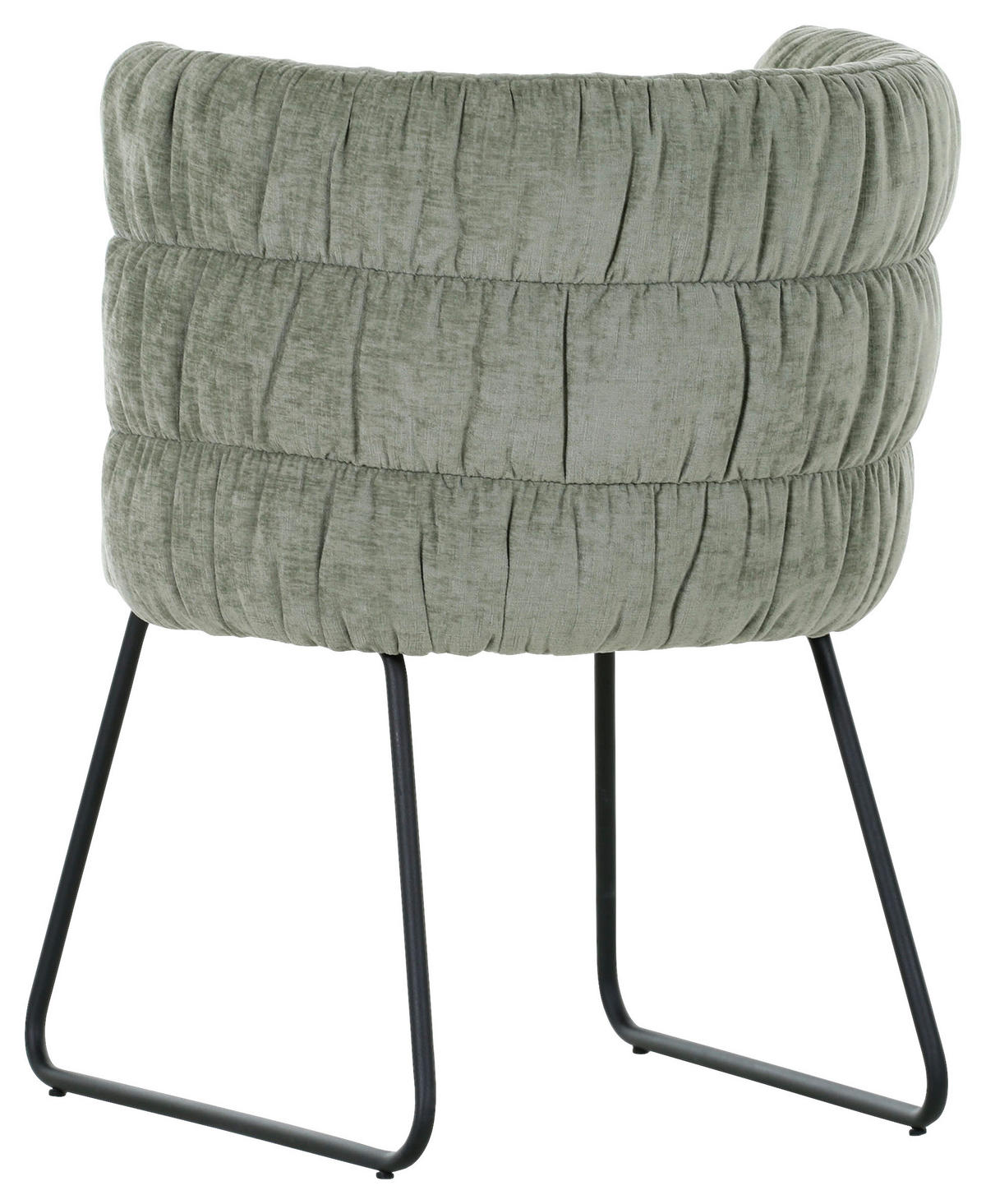 STUHL Flachgewebe Schwarz, Grün  - Schwarz/Grün, Basics, Textil/Metall (62/80/62cm) - Carryhome